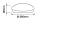 Plafoniera  LED bianca da soffitto "cielo stellato " IP20, 12W, 4000°K , 840lm, angolo fascio luminoso 120°,Ø 260x90xmm